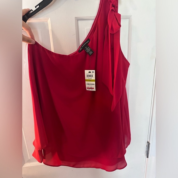 INC International Concepts One Shoulder Top - Picture 3 of 4